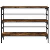 vidaXL Console Table Smoked Oak 100x32x75 cm Engineered Wood