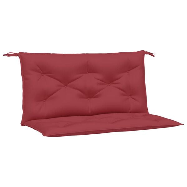 vidaXL Garden Bench Cushions 2pcs Wine Red 100x50x7 cm Oxford Fabric