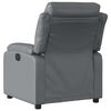 vidaXL Electric Massage Recliner Chair Grey Faux Leather
