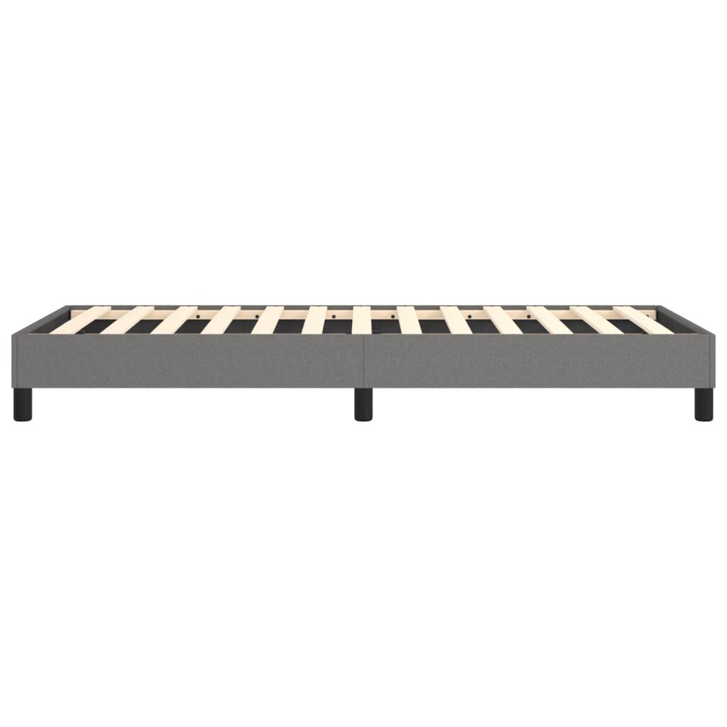vidaXL Bed Frame without Mattress Dark Grey Twin XL Fabric (US Only)
