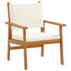 vidaXL Garden Sofa Set 4 pcs Brown 75 x 45 x 38cm Solid Acacia wood