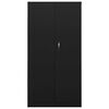 vidaXL Locker Cabinet Black 90x40x180 cm Steel