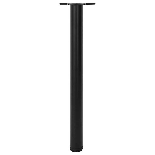 4 Height Adjustable Table Legs Black 710 mm