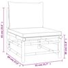 vidaXL 2 Piece Garden Lounge Set with Light Grey Cushions Bamboo