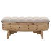vidaXL Storage Bench 103 cm Solid Wood Fir