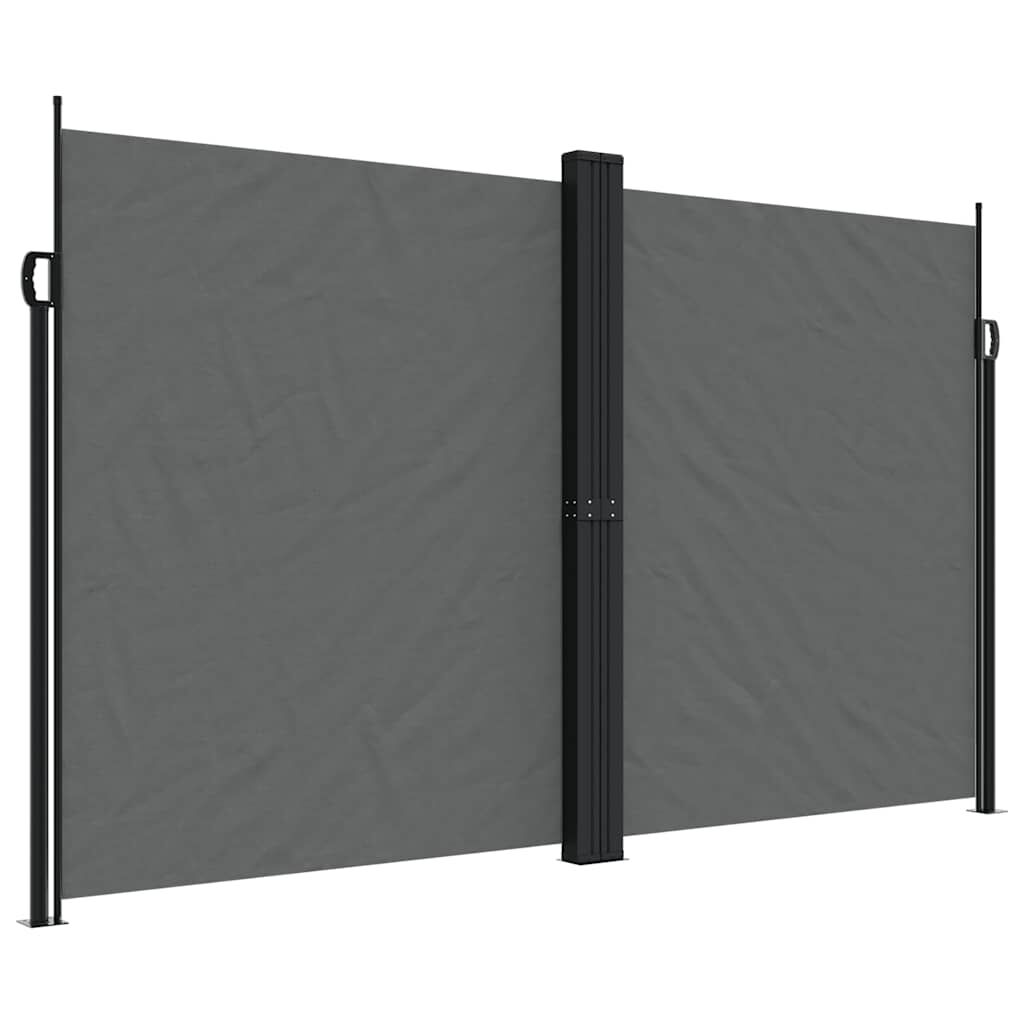 vidaXL Retractable Side Awning Anthracite 200x600 cm