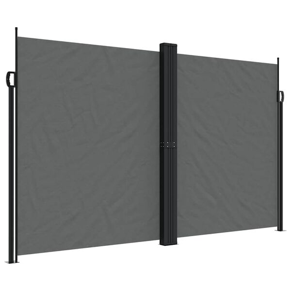 vidaXL Retractable Side Awning Anthracite 200x600 cm