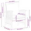vidaXL Garden Chairs with Cushions 2 pcs Solid Acacia Wood