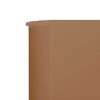 vidaXL 5-panel Wind Screen Fabric 600x80 cm Taupe