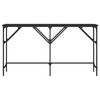 vidaXL Console Table Black 140x29x75 cm Engineered Wood