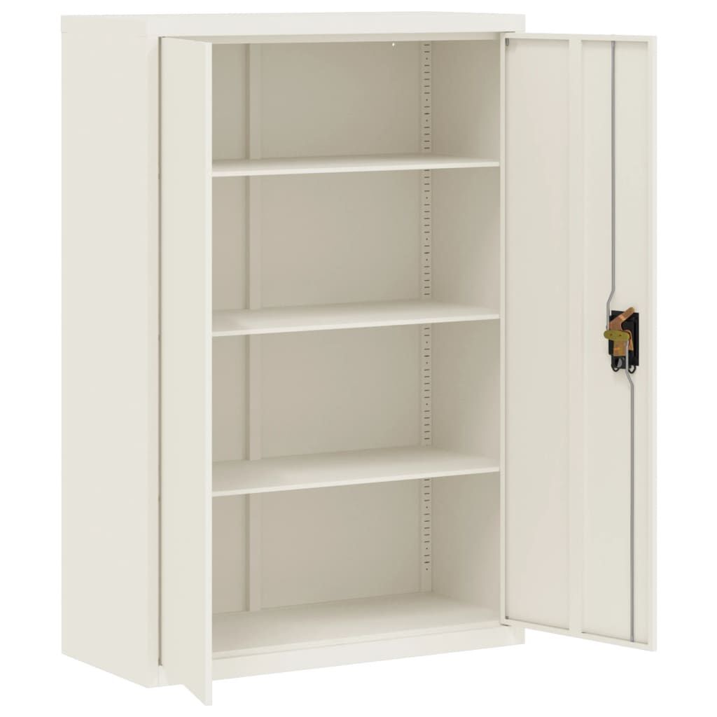 vidaXL File Cabinet White 90x40x140 cm Steel