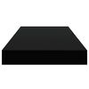 vidaXL Floating Wall Shelves 4 pcs High Gloss Black 50x23x3.8 cm MDF