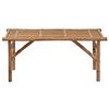 vidaXL Folding Garden Bench with Cushion 118 cm Bamboo