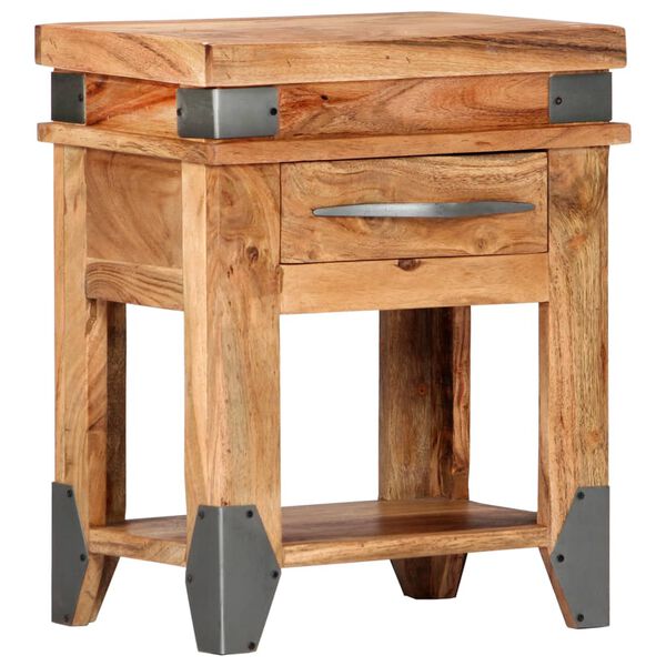 vidaXL Bedside Cabinet 40x30x51 cm Solid Acacia Wood