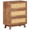 vidaXL Sideboard 61x35x76 cm Solid Mango Wood