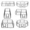 vidaXL Dog Playpen 8 Panels Steel 80x60 cm Black