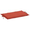 vidaXL Sun Lounger Cushion Melange Red 186x58x4 cm Fabric
