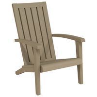 vidaXL Garden Adirondack Chair Light Brown Polypropylene