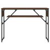 vidaXL Console Table with Shelf Brown Oak 105x30x75cm Engineered Wood