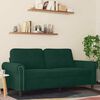 vidaXL 2-Seater Sofa Dark Green 140 cm Velvet