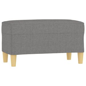 vidaXL Bench Dark Grey 70x35x41 cm Fabric
