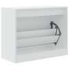 vidaXL Shoe Cabinet White 80x34x63 cm Engineered Wood