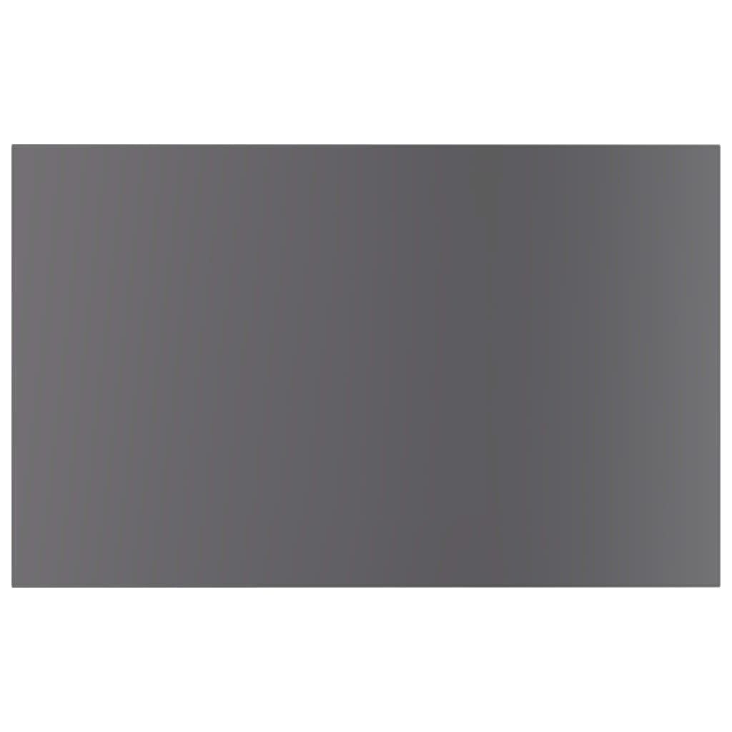 vidaXL Bookshelf Boards 4 pcs High Gloss Grey 80x50x1.5 cm Engineered Wood