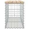 vidaXL Garden Bench Gabion Design 103x31.5x42 cm Solid Wood Pine