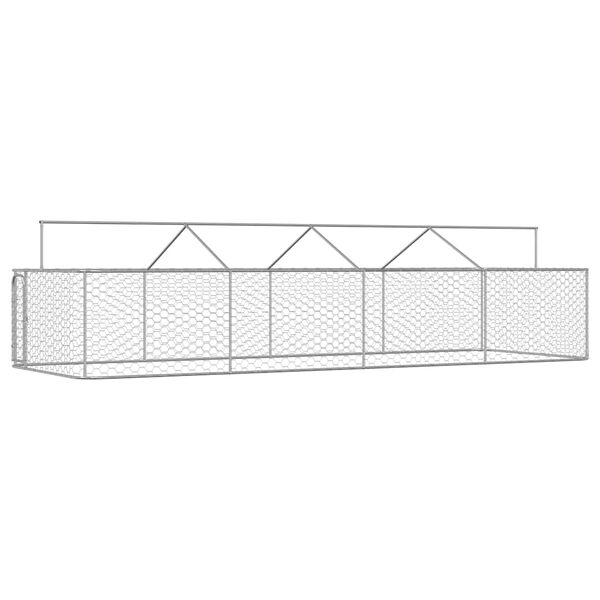 vidaXL Outdoor Dog Kennel with Roof 600x200x150 cm