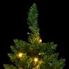 vidaXL Artificial Hinged Christmas Tree 150 LEDs 120 cm