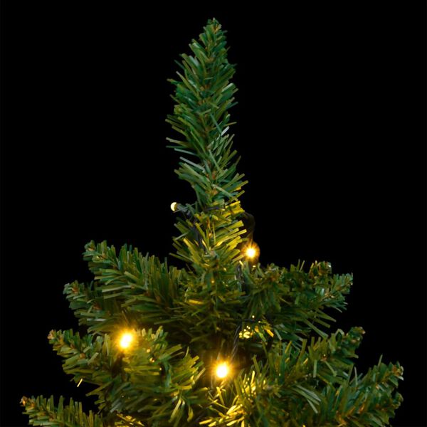 vidaXL Artificial Hinged Christmas Tree 150 LEDs 120 cm