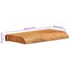 vidaXL Wall Shelves 2 pcs 30x20x3.5 cm Solid Wood Acacia