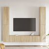 vidaXL 6 Piece TV Cabinet Set Sonoma Oak Engineered Wood