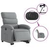 vidaXL Electric Stand up Recliner Chair Light Grey Fabric