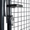 vidaXL Mesh Garden Gate Galvanised Steel 100x100 cm Grey