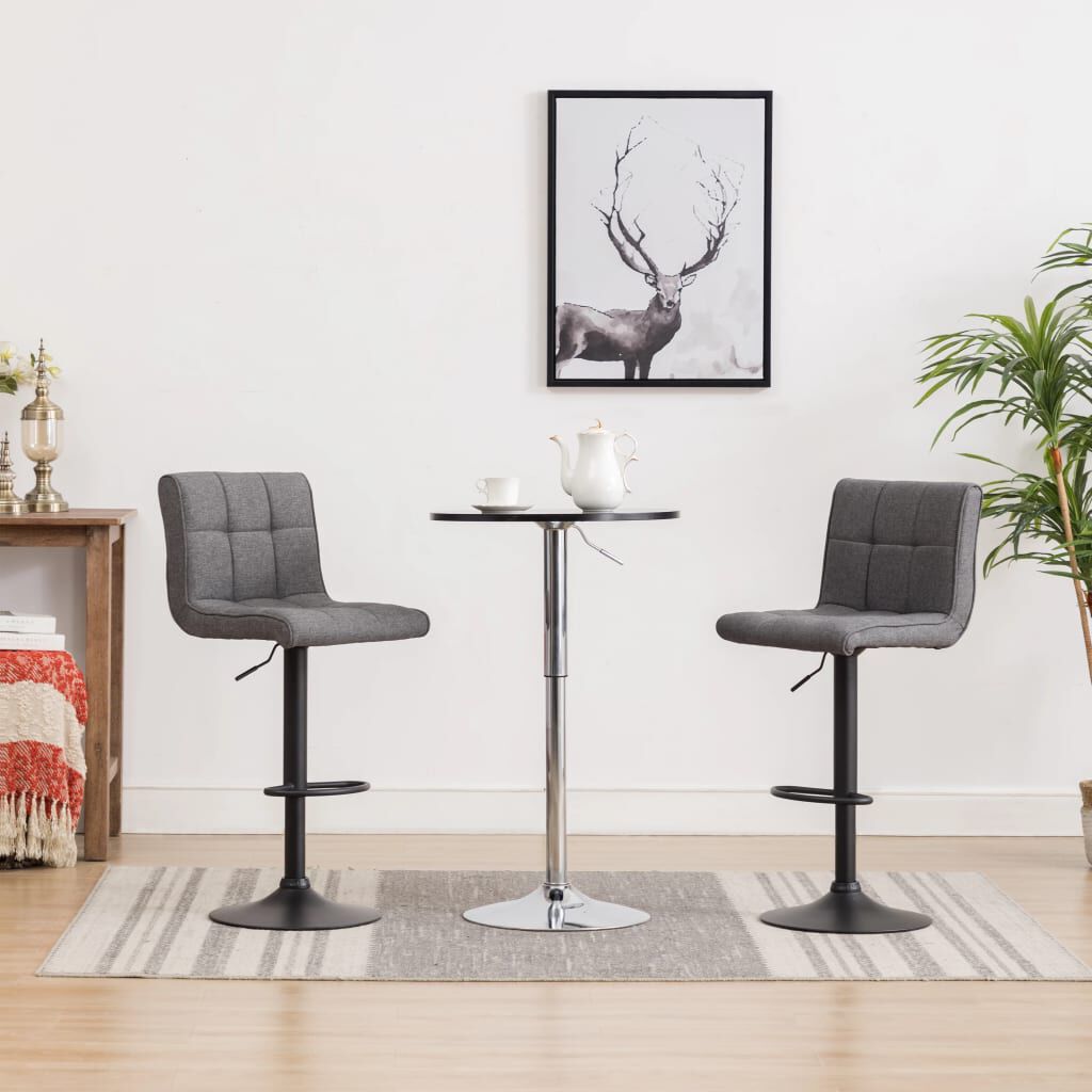 vidaXL 3 Piece Bar Set Black and Dark Grey