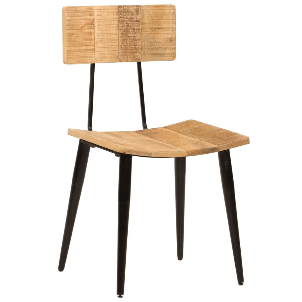 vidaXL Dining Chairs 2 pcs 44x40x80 cm Solid Wood Mango
