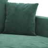 vidaXL 2 Piece Sofa Set with Cushions Dark Green Velvet