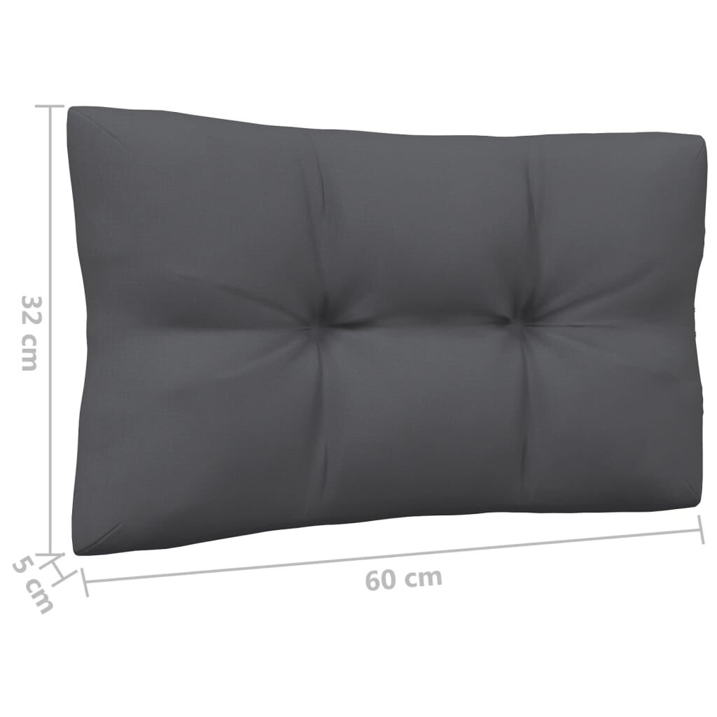 vidaXL Garden Middle Sofa with Cushions White Solid Pinewood