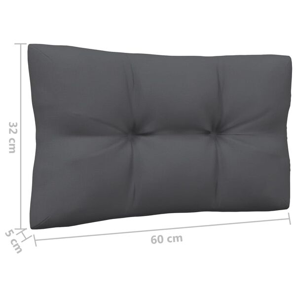 vidaXL Garden Middle Sofa with Cushions White Solid Pinewood