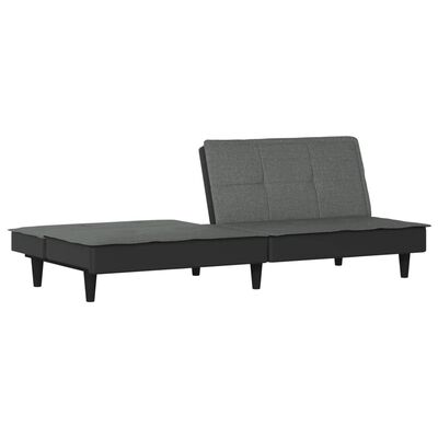 vidaXL Sofa Bed Dark Grey Fabric