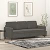 vidaXL 3-Seater Sofa Dark Grey 180 cm Velvet