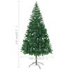 vidaXL Artificial Pre-lit Christmas Tree 210 cm 910 Branches