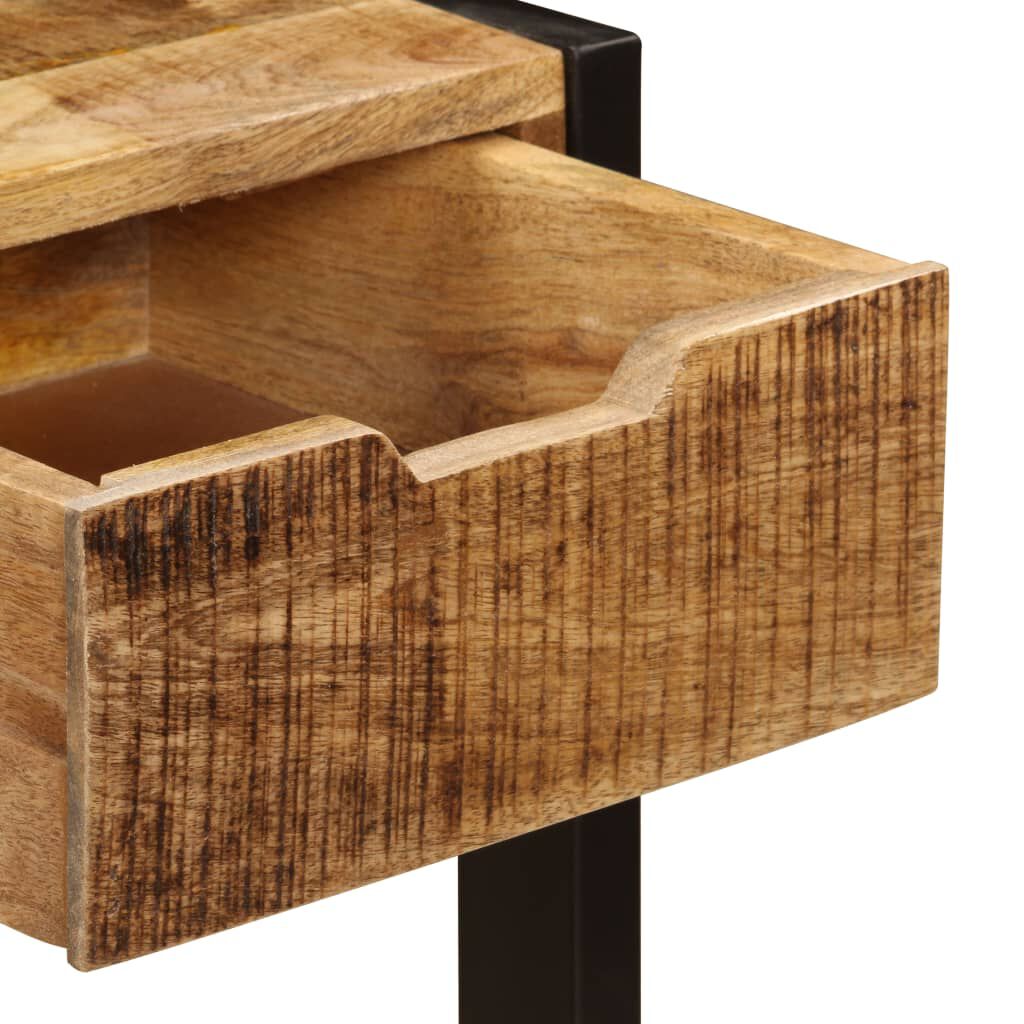 vidaXL Sideboard with 3 Drawers 110x35x75 cm Solid Mango Wood