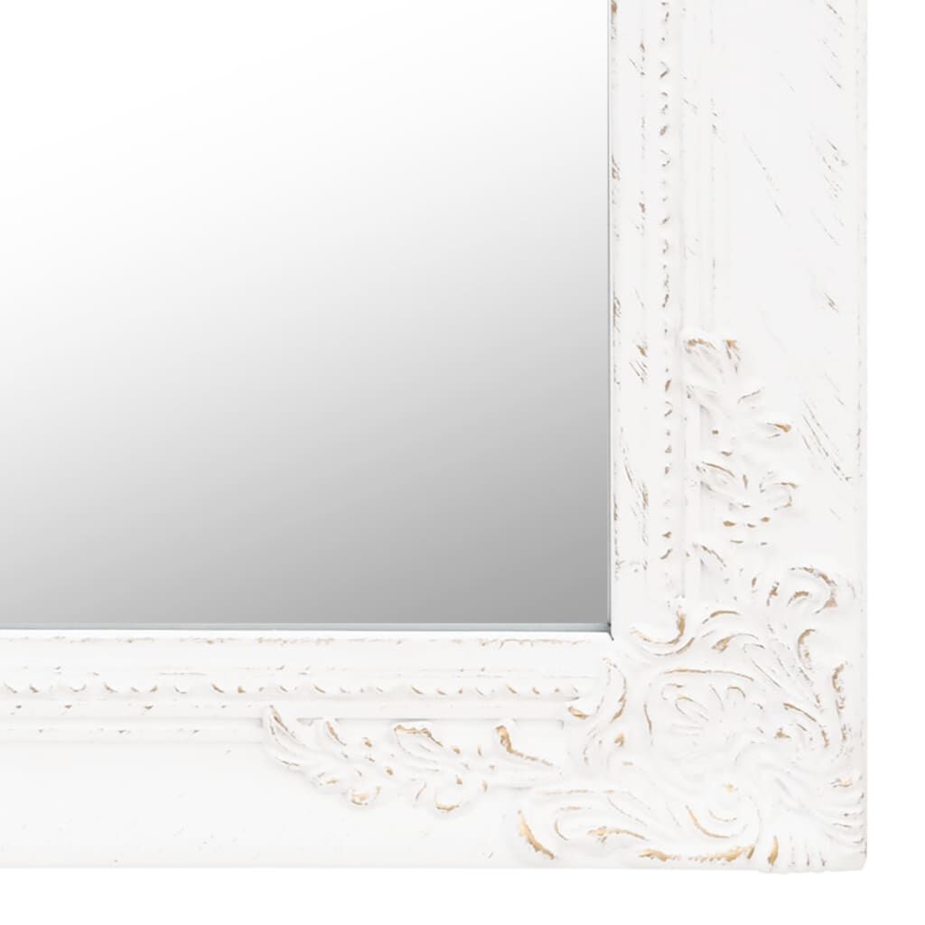 vidaXL Free-Standing Mirror White 40x160 cm