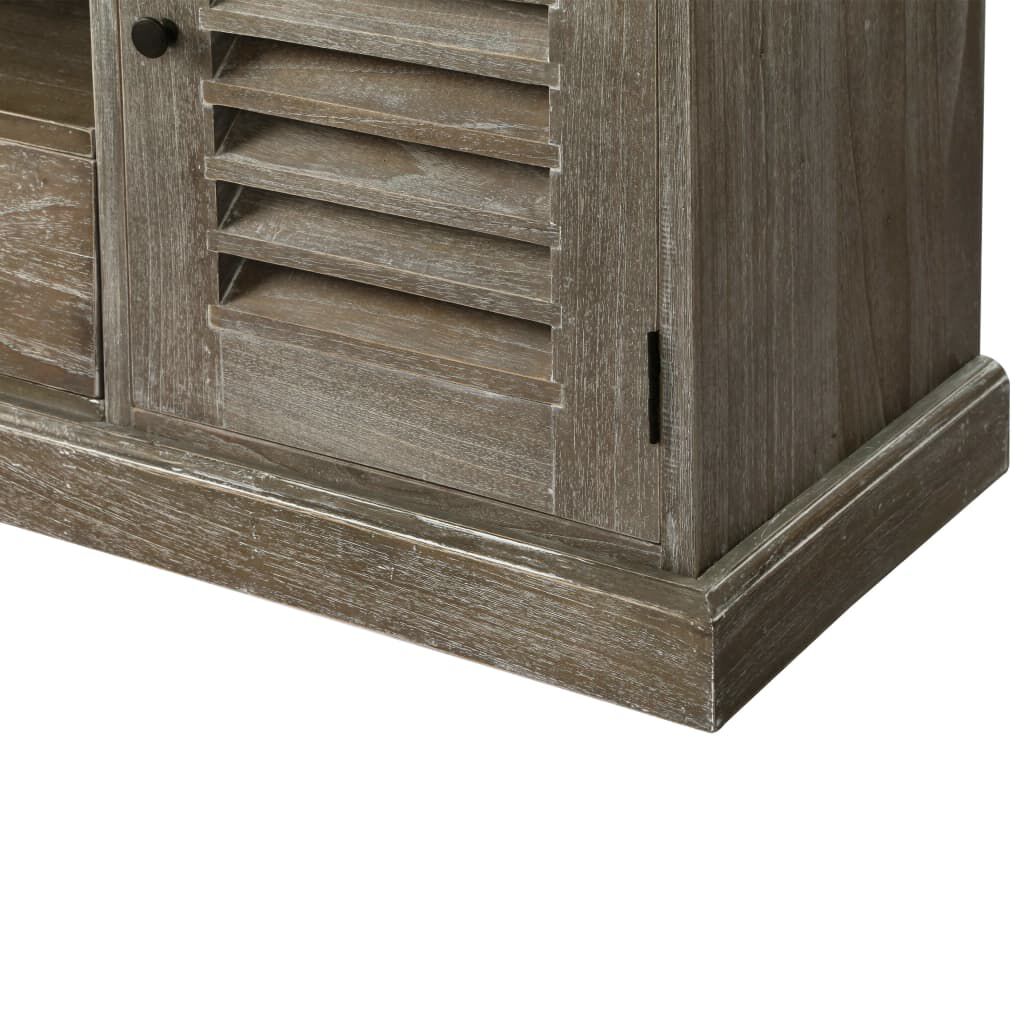 vidaXL TV Cabinet Solid Mindi Wood 145x35x60 cm