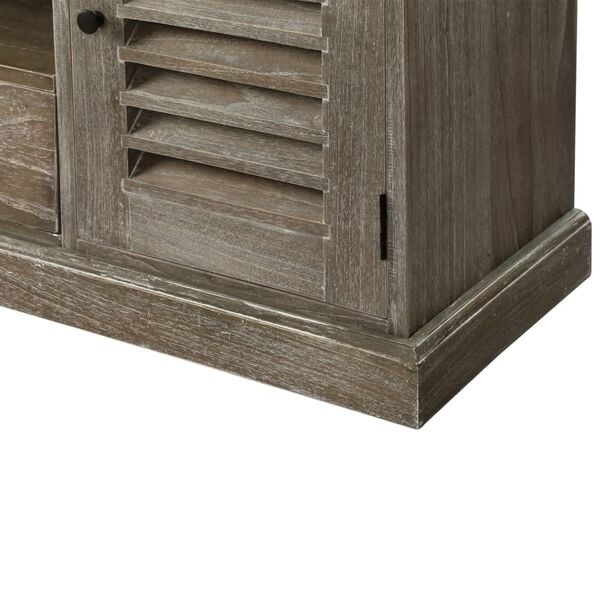vidaXL TV Cabinet Solid Mindi Wood 145x35x60 cm