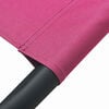 vidaXL Outdoor Lounge Bed with Canopy and Pillows Pink