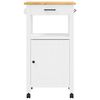 vidaXL Kitchen Trolley MONZA 48x40x90 cm Solid Wood Pine