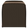 vidaXL Storage Bench with Cushion Brown 80x51x52 cm Poly Rattan